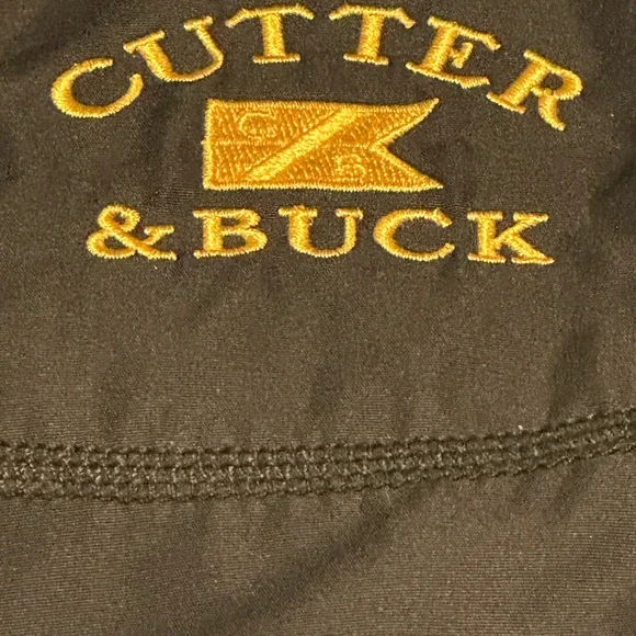 Cutter & Buck Black Golf Windbreaker Vest with Full-Length Zipper - Picture 7 of 9